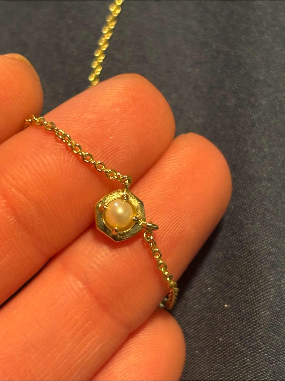 Kendra Scott Gold Teardrop Pendant Necklace - Picture 2 of 3